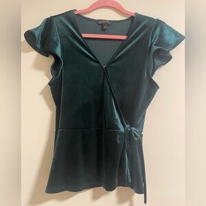 Banana Republic Green Wrap Top